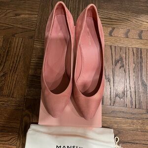 May SALE Mansur Gavriel Pink Suede Heels